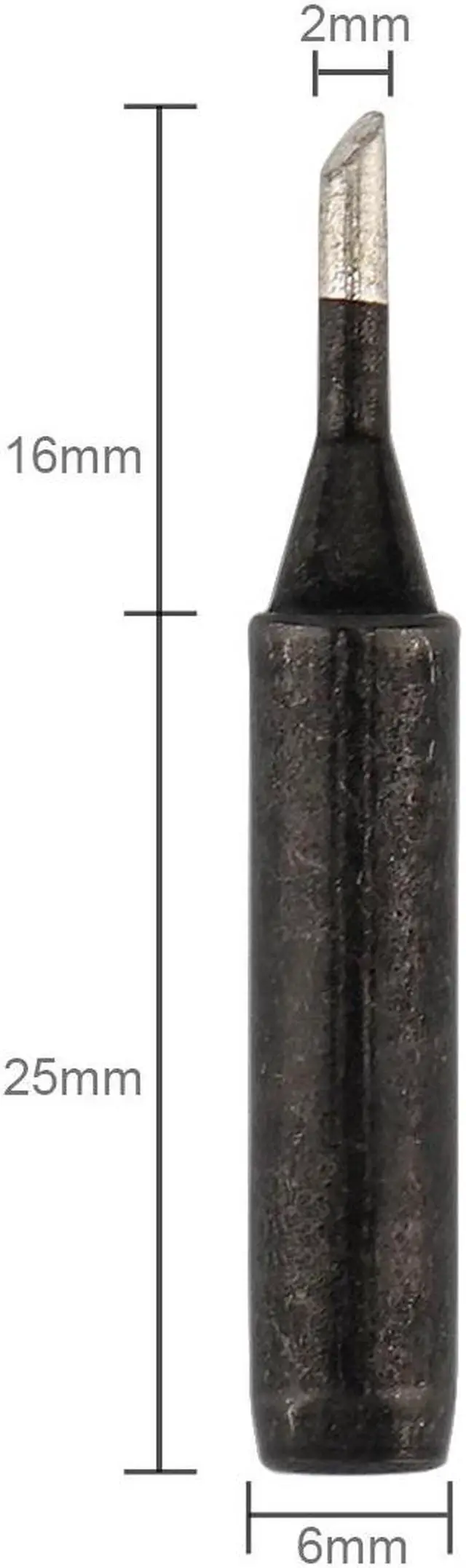 Alt view image 5 of 6 - 900M-T-2C Solder Tip Lead-free Black Metal Soldering Iron Tips for Hakko / 936 Soldering Rework Station