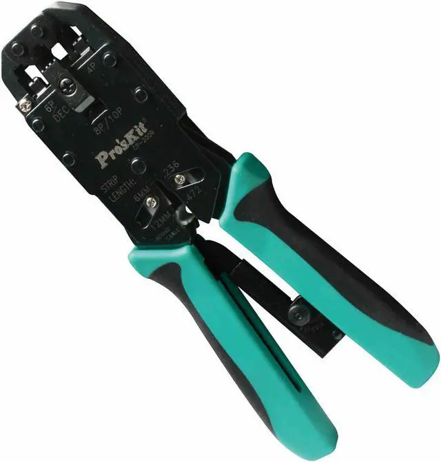 Alt view image 2 of 3 - Proskit CP-200R Professional Modular Crimping Tool Plier Cable Cutter Stripper Multitool Electrician Hand Tools