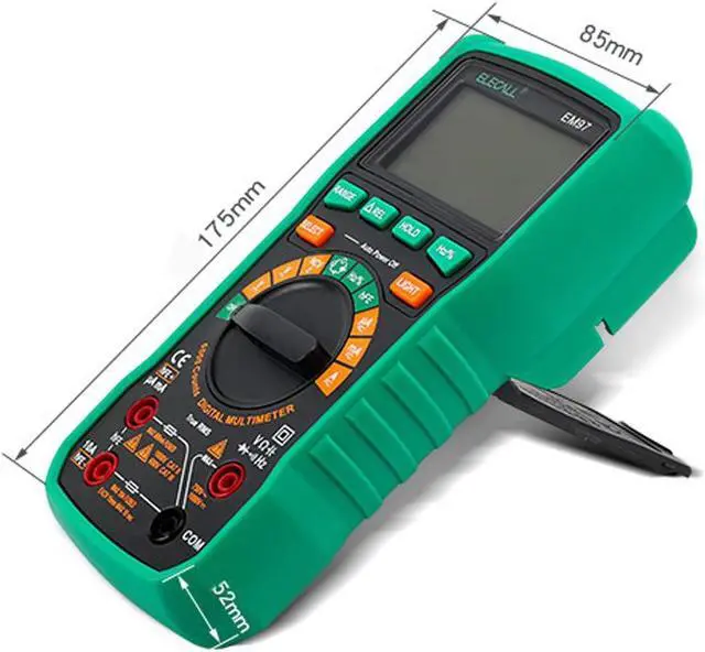 Alt view image 5 of 7 - ELECALL EM97 Capacitance Multimeter True RMS Digital Multimeter LCD Backlight With Capacitance/Resistance Measurement and With Bag