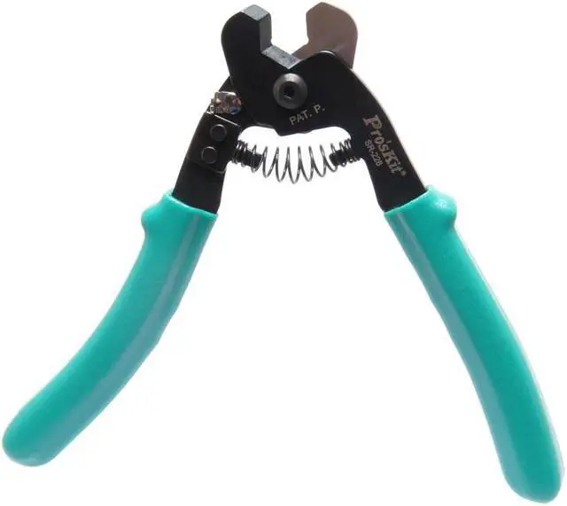 Alt view image 5 of 7 - Pro'skit SR-228 Copper Clad Steel Coaxial Cable Cutter Wire Stripper Hand Tools Pliers Decrustation Pliers