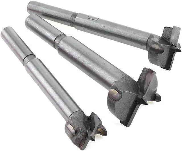 Alt view image 3 of 6 - 5pcs 16mm / 20mm / 25mm / 30mm / 35mm Alloy Steel Perforator Punching Hole Drill Bit with Round Shank and Sharp Blade for Woodworking