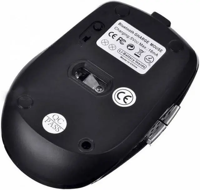 Alt view image 2 of 3 - Bluetooth Wireless Mouse 1600/1200/800dpi DPI for Laptop Notebook - Black
