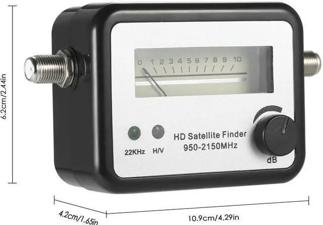 Alt view image 2 of 6 - Mini TV Antenna Satellite receiver Satellite Finder digital Satellite Signal Finder Satellite Signal Meter Meter with Compass