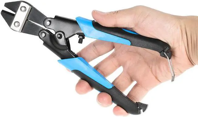 Alt view image 6 of 7 - 8 Inch Mini Bolt and Wire Cutter Bolt Clipper Cable Cutter Wire Clamp Cutting Pliers with Chromium Vanadium Steel Chromium Vanadium