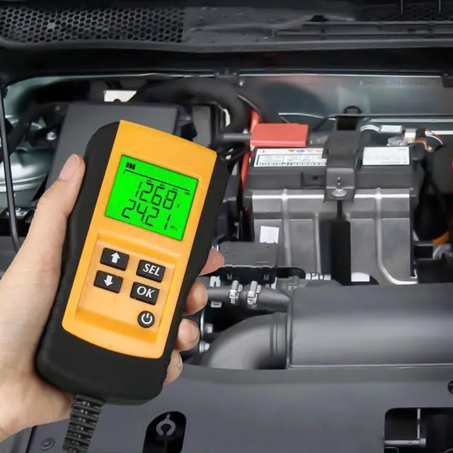 Alt view image 4 of 7 - 12V battery tester Digital Car Battery Analyzer Voltmeter for Automotive Vehicle Battery Diagnostic car detector Tester Tool