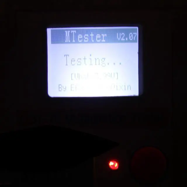 Alt view image 6 of 6 - LCR-T5 White Transistor Tester Diode Triode Capacitance ESR Meter Tester With LCD Display MOS Triac & Case & Li-ion Battery