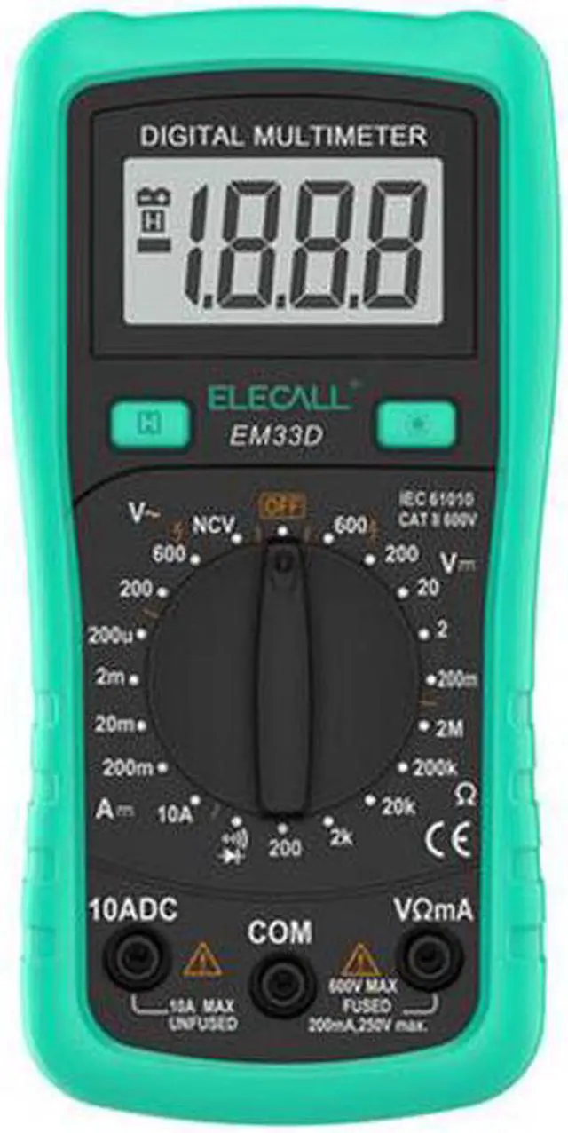 Main image of DC AC Current Voltage Tester EM33D Handheld Easy to Carry Mini LCD Digital Multimeters