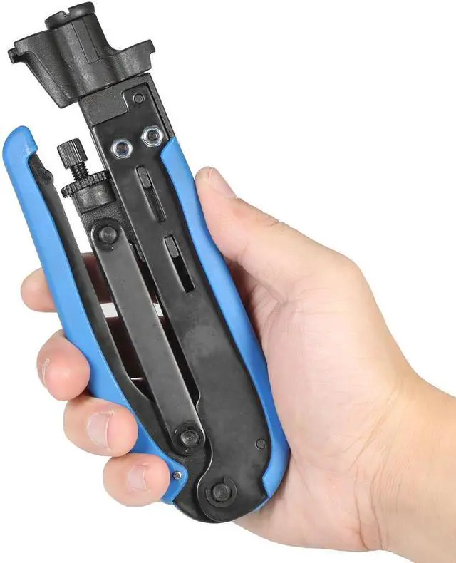 Alt view image 2 of 6 - Multitool portable Crimping Tool hand tools Cable Crimper Coaxial Compression Crimping Pliers electric tools for F RG59 RG6 RG11