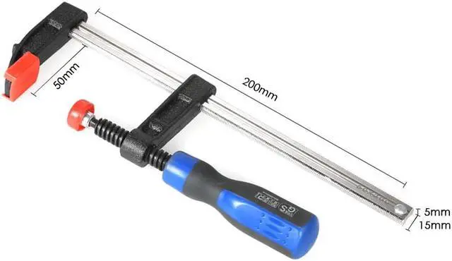 Alt view image 2 of 7 - 50*200mm Heavy Duty F-Clamp Bar Clamp for Woodworking Wood Clamping Carpenter Tool