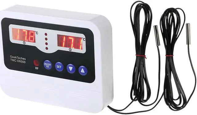 Main image of Dual Circuit Digital thermometer temperature instruments Intelligent Thermostat Temperature Controller sensor thermoregulator AC110-240V 30A