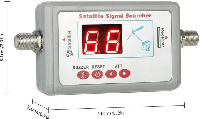 Alt view image 6 of 6 - Digital Satellite Receiver Satellite Signal Finder Meter Mini Satellite Finder Satellite TV Receiver With Buzzer