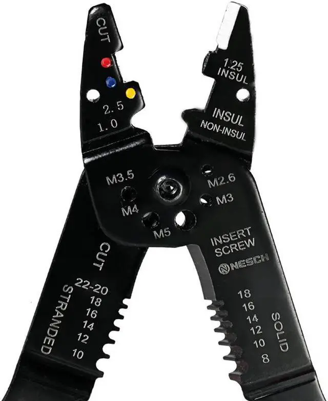 Alt view image 2 of 5 - Multitool Hand Tools Multifunctional Wire Stripper Crimper Peeling Pliers Mini Crimping Tool Cable Wire Cutter Electric Tools