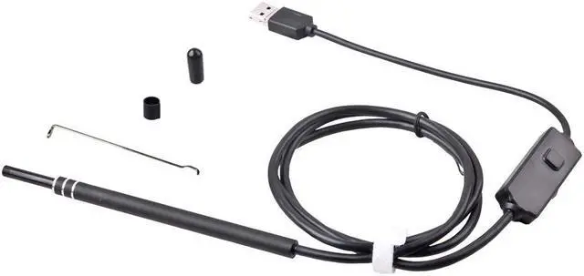 Main image of 2 in 1 USB Port Ear Nose camera Endoscope 5.5mm Visual Lens Mini Borescope Earpick Otoscope Endoscope for PC Windows