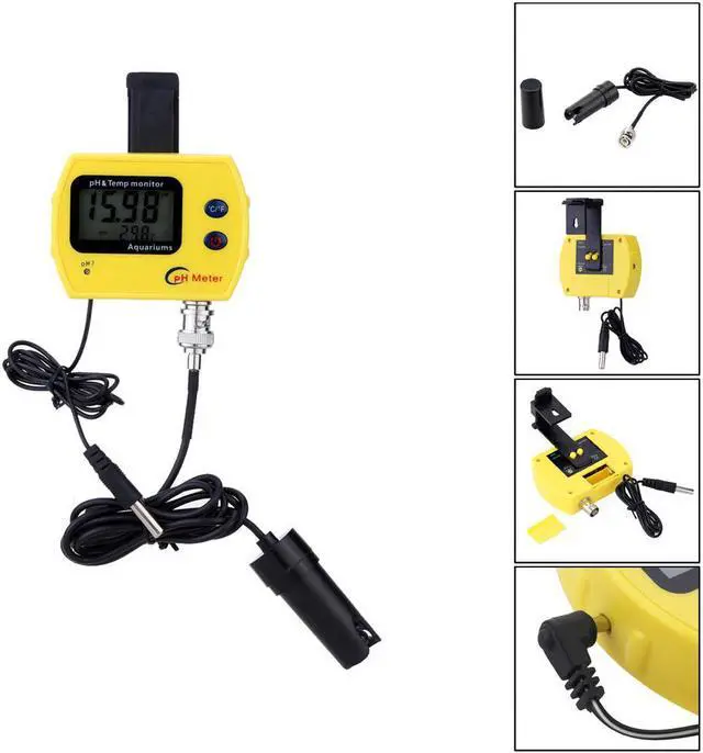 Alt view image 4 of 7 - High Precision pH &TEMP Meter Professional Online pH Meter for Aquarium Portable Acidimeter Fine Drinking Water Quality Analyzer