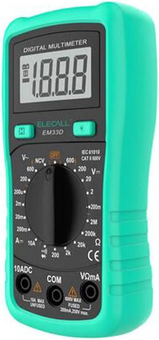 Alt view image 4 of 5 - DC AC Current Voltage Tester EM33D Handheld Easy to Carry Mini LCD Digital Multimeters