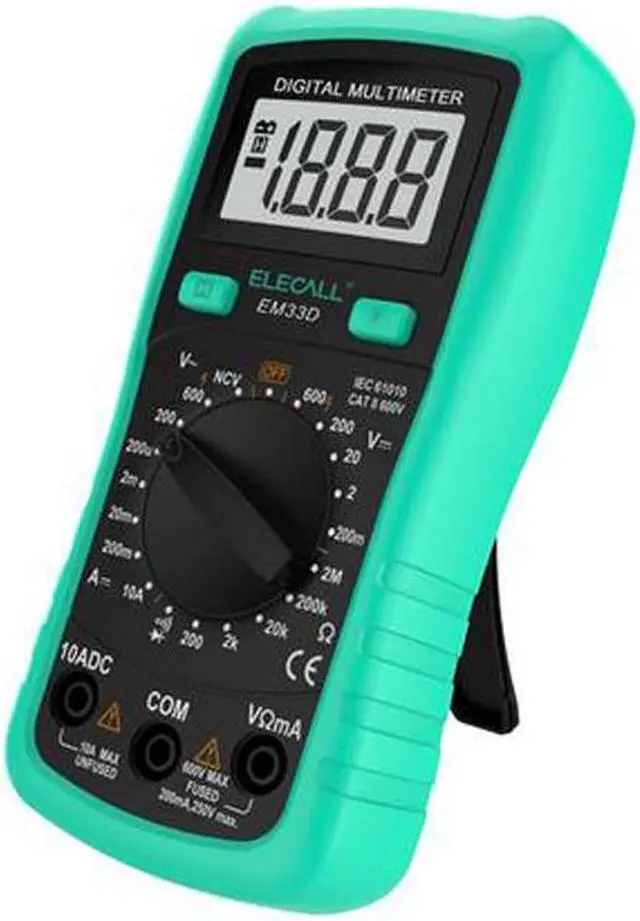 Alt view image 5 of 5 - DC AC Current Voltage Tester EM33D Handheld Easy to Carry Mini LCD Digital Multimeters