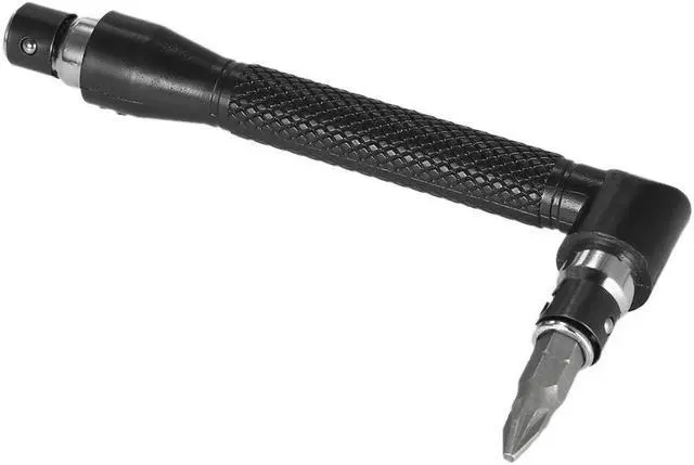 Main image of 2 in1 multitool L-shaped Angle Head Socket Wrench + 1/4 Inch Screwdriver Bits Holder Double-head Screwdriver hand repair tools