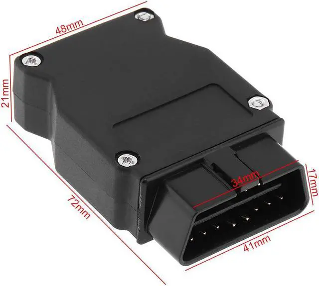 Alt view image 7 of 7 - OBD-II 16Pin Male Extension Opening Cable Car Diagnostic Interface Connector PLug with Cable Plug Mouth