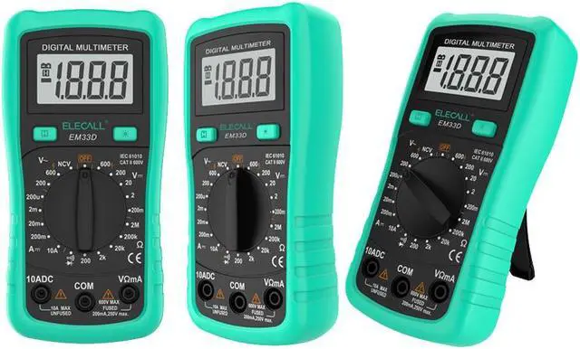Alt view image 3 of 5 - DC AC Current Voltage Tester EM33D Handheld Easy to Carry Mini LCD Digital Multimeters