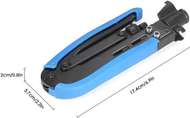 Alt view image 3 of 6 - Multitool portable Crimping Tool hand tools Cable Crimper Coaxial Compression Crimping Pliers electric tools for F RG59 RG6 RG11