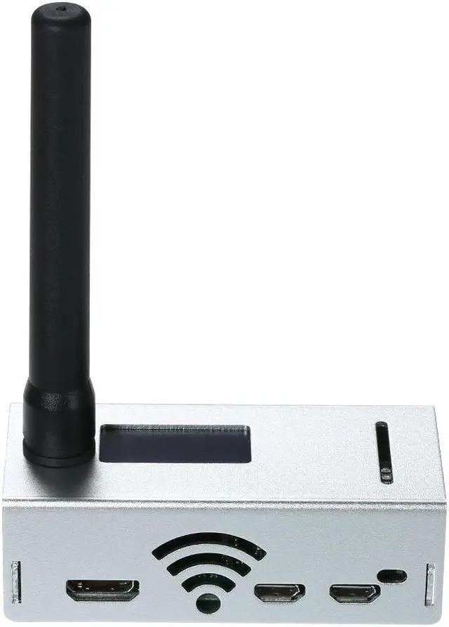 Alt view image 2 of 6 - Mini MMDVM Hotspot Expansion Board 433Mhz Antenna Spot Radio Station Wifi Digital Voice Modem with Case for DMR YSF Raspberry Pi - Silver