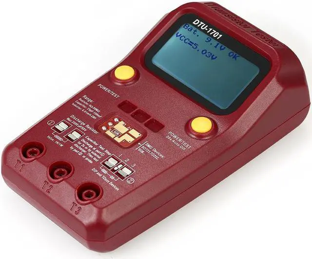 Alt view image 3 of 7 - Handheld LCD Digital multimeter Transistor Tester SMD Resistance Diode Inductance Capacitance ESR Meter