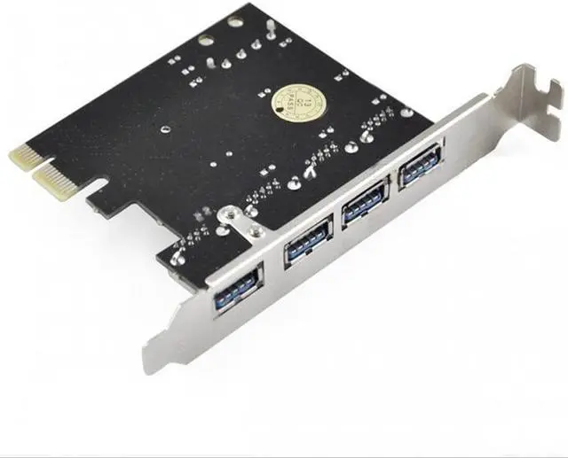 Alt view image 2 of 3 - 4-Port USB 3.0 PCI Express Expansion Card PCI-E Controller Card