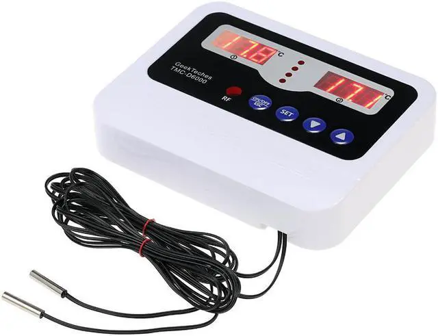 Alt view image 5 of 7 - Dual Circuit Digital thermometer temperature instruments Intelligent Thermostat Temperature Controller sensor thermoregulator AC110-240V 30A