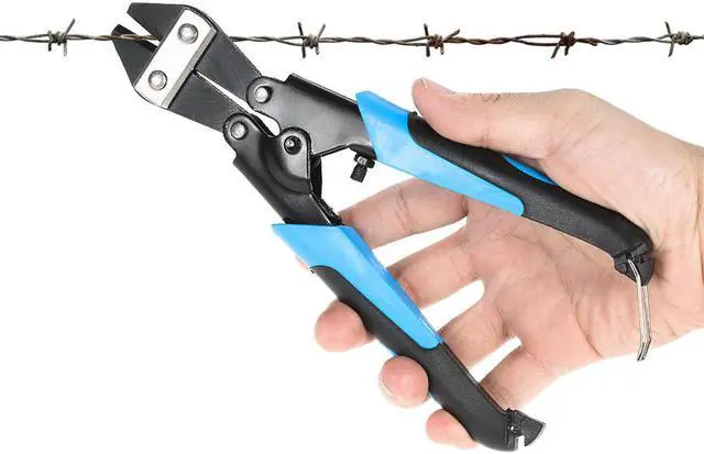 Alt view image 4 of 7 - 8 Inch Mini Bolt and Wire Cutter Bolt Clipper Cable Cutter Wire Clamp Cutting Pliers with Chromium Vanadium Steel Chromium Vanadium