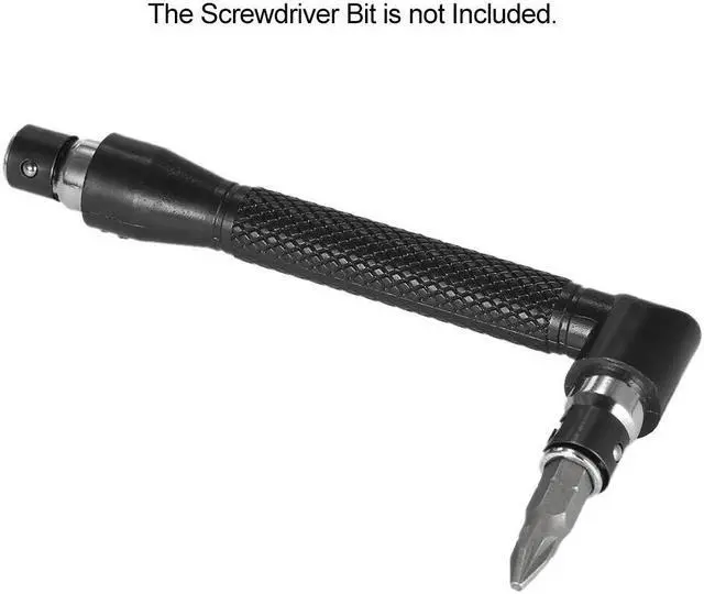 Alt view image 4 of 5 - 2 in1 multitool L-shaped Angle Head Socket Wrench + 1/4 Inch Screwdriver Bits Holder Double-head Screwdriver hand repair tools