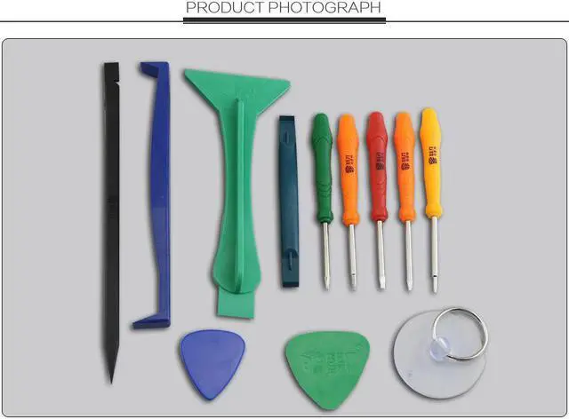 Alt view image 2 of 7 - BST-288 12 in 1 Mobile Phone Repair Tools Kit Spudger Pry Screen Opening Tool Screwdriver Set for iPad iPhone X 7 8 5 5s 6 Plus