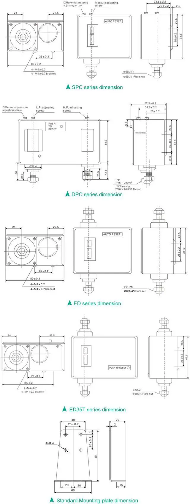 Alt view image 2 of 7 - ELECALL DPC-606E Water Pump Dual Pressure Control Switch Eletronic Pressure Controller for Water Pump