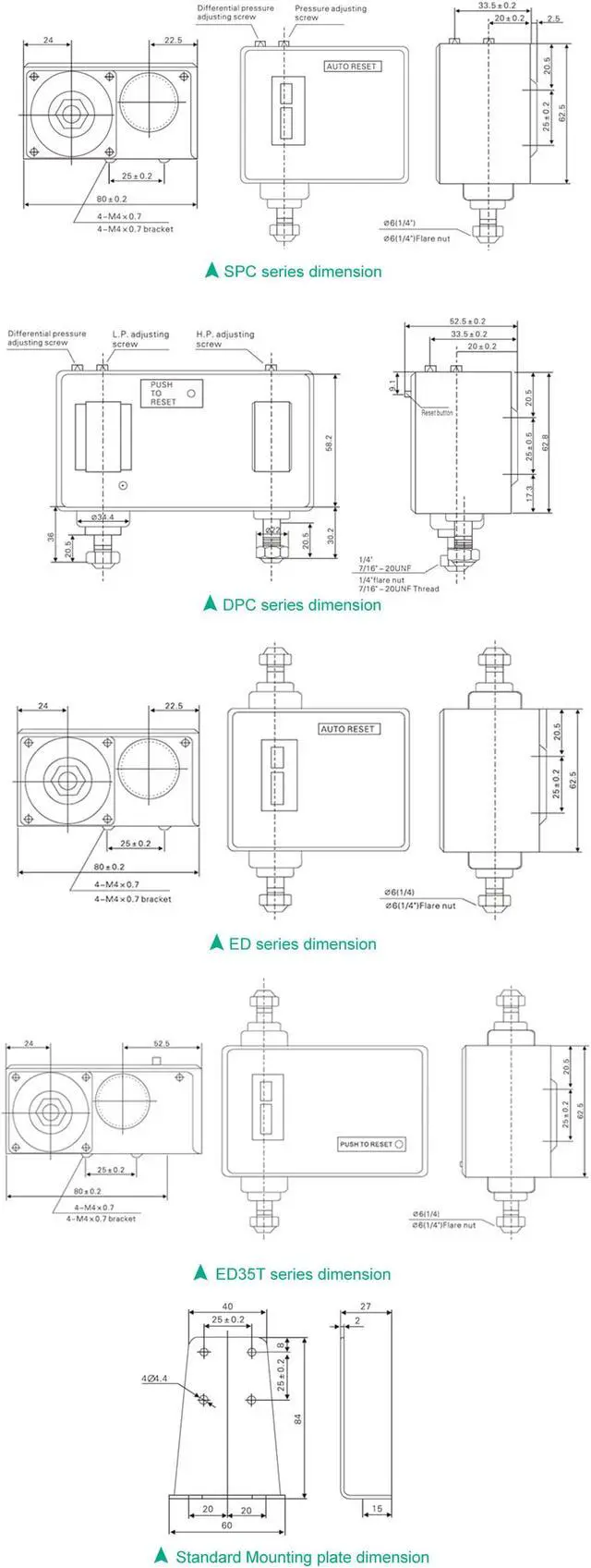 Alt view image 2 of 7 - ELECALL ED504 Water Pump Dual Pressure Control Switch Eletronic Pressure Controller for Water Pump