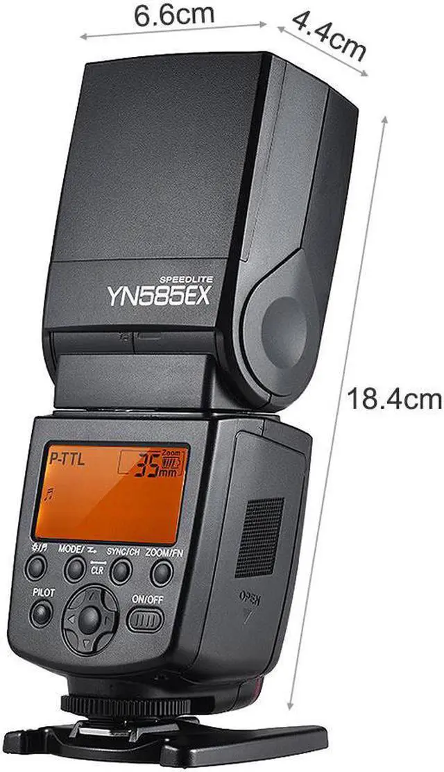 Alt view image 3 of 6 - YONGNUO YN585EX P-TTL Wireless Speedlite Flash Light GN58 HSS 1/12000s SP S1 S2 Slave AF-assist Rear Curtain SYNC LCD Screen for Pentax K-1 K-S1 K-S2 K-3 K-3II K-70 K-50 DSLR Camera