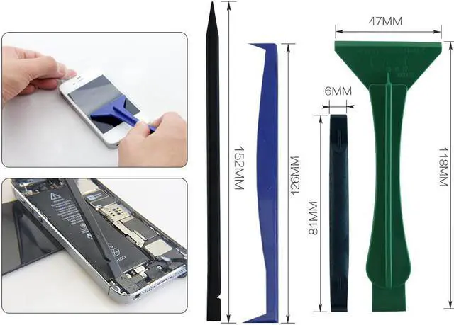 Alt view image 6 of 7 - BST-288 12 in 1 Mobile Phone Repair Tools Kit Spudger Pry Screen Opening Tool Screwdriver Set for iPad iPhone X 7 8 5 5s 6 Plus
