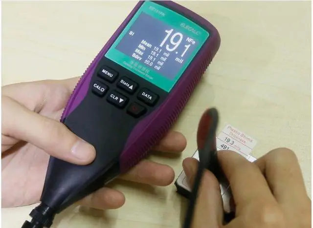 Alt view image 2 of 6 - EC781FN Digital Painting Digital Thickness Tester Paint Thickness Meter Coat Coating Thickness Gauge 0.3mm
