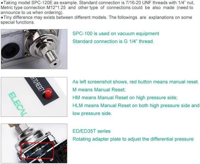 Alt view image 6 of 7 - ELECALL ED504 Water Pump Dual Pressure Control Switch Eletronic Pressure Controller for Water Pump