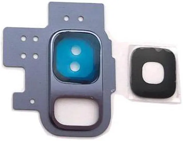 Main image of Back Main Camera Glass Lens Cover With Frame Holder For Samsung Galaxy S9 Replacement Parts (Gray)
