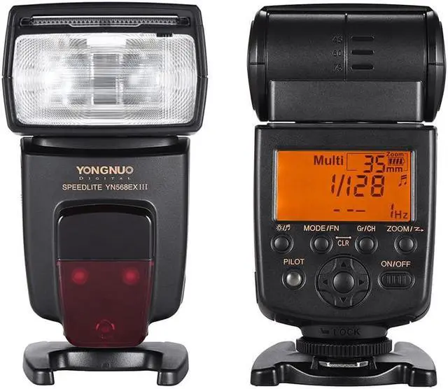Alt view image 7 of 7 - YONGNUO YN-568EX III TTL Wireless HSS Flash Light Speedlite for Canon Nikon DSLR Camera Compatible YN600EX-RT II YN568EXII