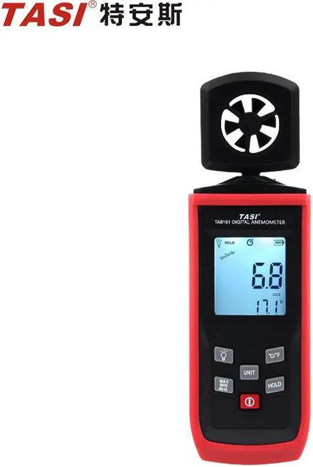 Alt view image 2 of 2 - TA8161 Handheld anemometer ,Digital Anemometer, Integrated measure wind speed instrument with Backlit display