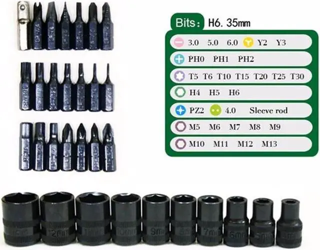 Alt view image 6 of 6 - 33pcs Precision Screwdriver Set Dual-drive Screwdriver Kit Repair for watch Phones PC Electronic Maintenance