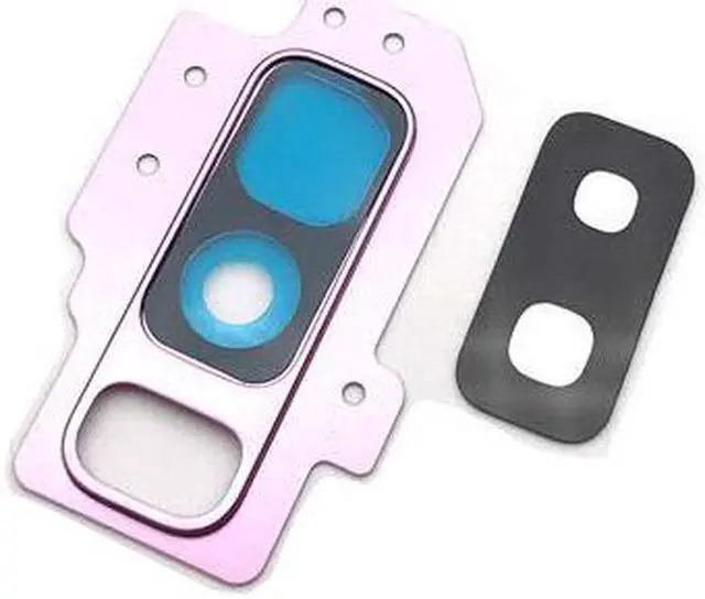 Main image of Back Main Camera Glass Lens Cover With Frame Holder For Samsung Galaxy S9 Plus Replacement Parts (Pink)