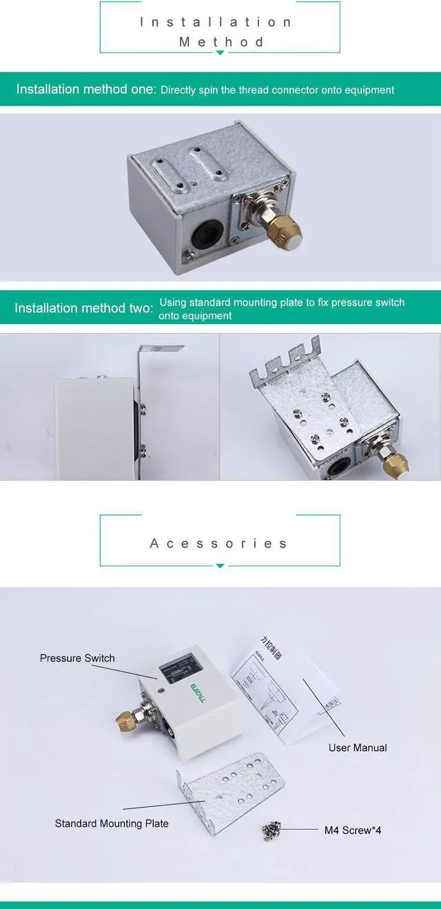 Alt view image 6 of 7 - ELECALL ED35T Water Pump Dual Pressure Control Switch Eletronic Pressure Controller for Water Pump