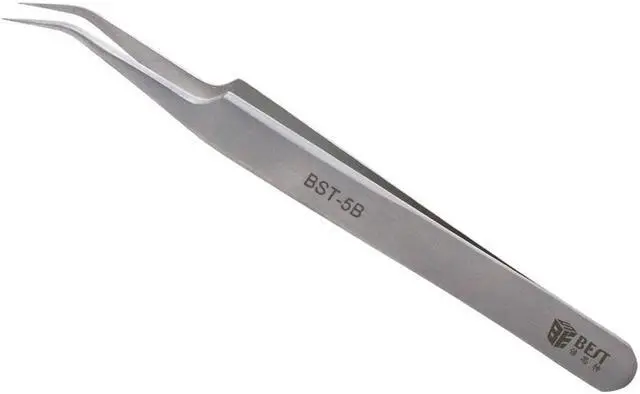 Main image of New Stainless Steel Industrial Matte Tweezers Watchmaker Repair Tools Excellent Quality