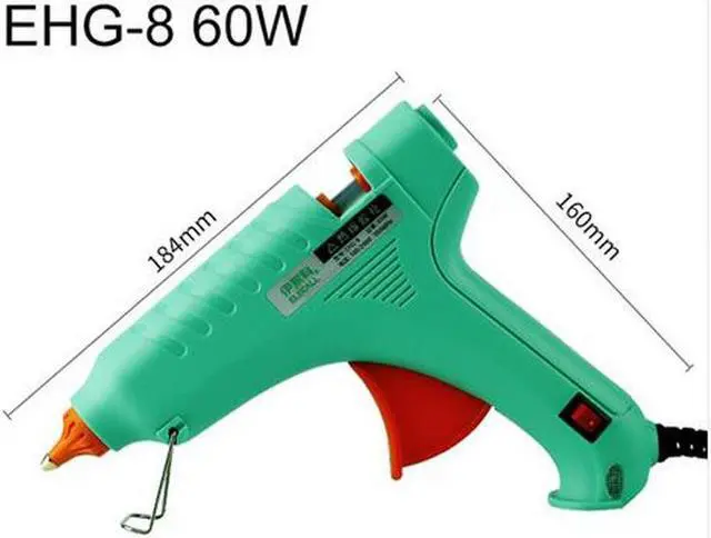 Alt view image 7 of 7 - ELECALL Hot Melt Glue Gun Adjustable Constant temperature High Temp Handy Heater Glue Gun EHG-8 60W 100-240v