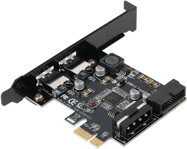 Main image of PCI-E to USB 3.0 2-Port PCI Express Card Mini PCI-E USB 3.0 Hub Controller Adapter with Internal USB 3.0 19-Pin Connector