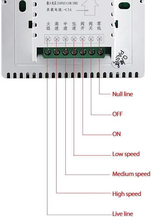 Alt view image 3 of 4 - ELECALL Thermostat Temperature Controller Programmable Air Thermostat Room Thermosta Temperature Controller Panel - EK8803FB