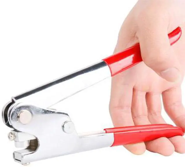 Alt view image 4 of 4 - ELECALL Red Plastic Coated Handle Lead Seal Sealing Pliers Calipers 165mm EAS