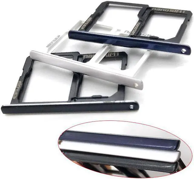 Main image of SIM tray reader socket module SIM Holder Slot Adapter Reaplacement Parts For LG X Power K220DS LS755 K450 (Blue)