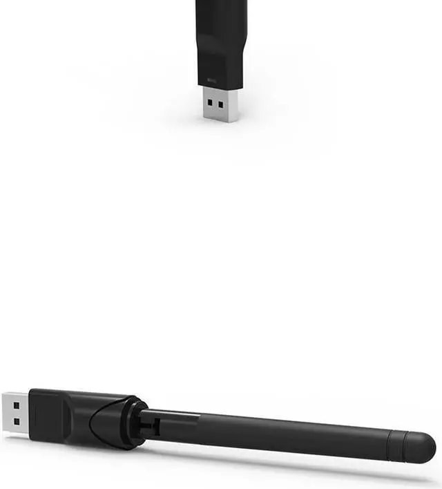 Alt view image 2 of 5 - Ralink RT5370 USB 2.0 150mbps WiFi Wireless Network Card 802.11 B/g/n LAN Adapter With Rotatable Antenna Black